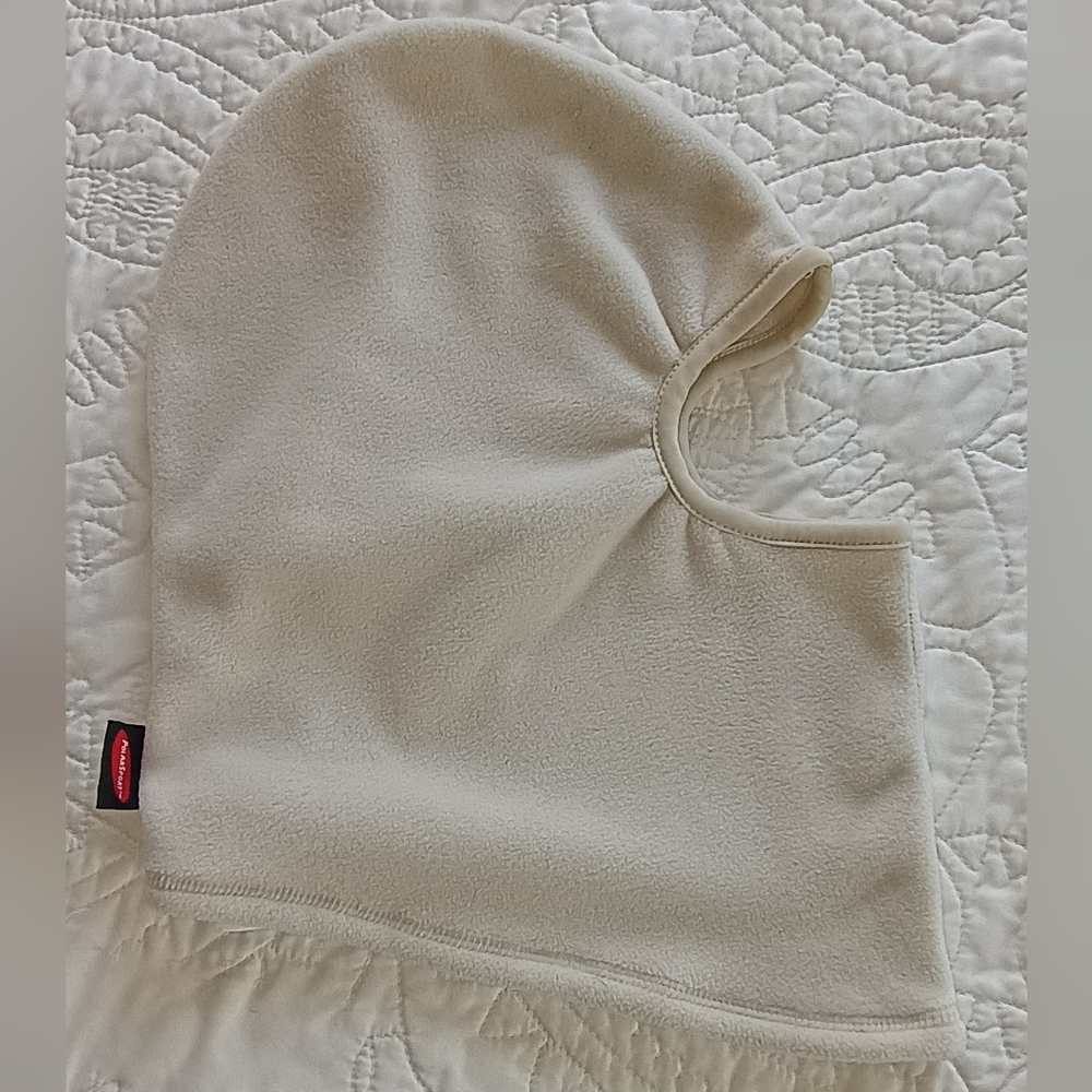 Cream Fleece Balaclava Face Cover